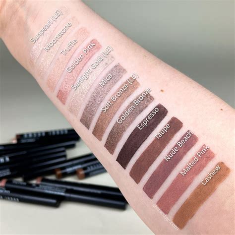 bobbi brown eyeshadow stick swatches.